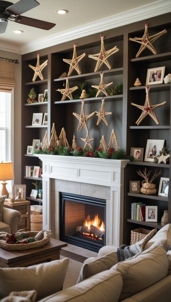 Rustic Twig Star Ornaments